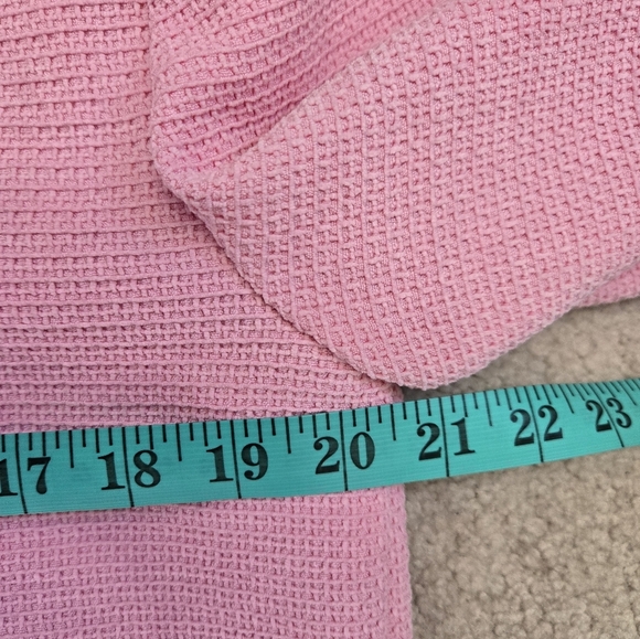 ZARA Pink Textured Tweed Jacket With Gold Buttons. Size XL - Picture 9 of 10